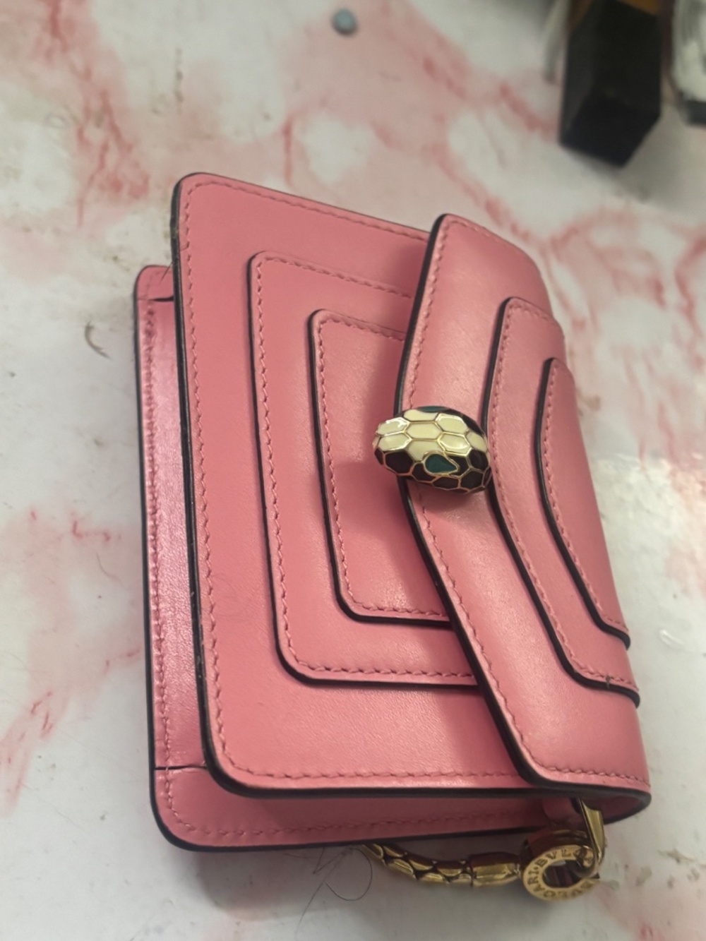 Bvlgari Micro Serpenti Bag Pink- Authentic - Picture 9 of 11